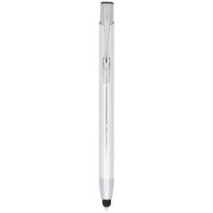   Olaf metallic touchpoint ballpoint pen, Aluminium barrel with steel clip, Titanium  