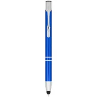   Olaf metallic touchpoint ballpoint pen, Aluminium barrel with steel clip, Royal blue