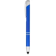   Olaf metallic touchpoint ballpoint pen, Aluminium barrel with steel clip, Royal blue