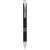 Mari ABS ballpoint pen, ABS plastic barrel with steel clip, solid black