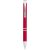 Mari ABS ballpoint pen, ABS plastic barrel with steel clip, Dark red
