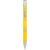 Mari ABS ballpoint pen, ABS plastic barrel with steel clip, Yellow