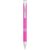Mari ABS ballpoint pen, ABS plastic barrel with steel clip, Pink