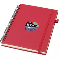  Agenda cu spirala, JournalBooks, 2610E18692, A5, Dictando, 21.4x14.5 cm, Hartie, Poliuretan, Rosu