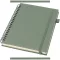 Agenda cu spirala, JournalBooks, 2610E18694, A5, Dictando, 21.4x14.5 cm, Hartie, Poliuretan, Verde Heather