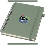   Agenda cu spirala, JournalBooks, 2610E18694, A5, Dictando, 21.4x14.5 cm, Hartie, Poliuretan, Verde Heather