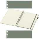 Agenda cu spirala, JournalBooks, 2610E18694, A5, Dictando, 21.4x14.5 cm, Hartie, Poliuretan, Verde Heather