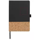 Agenda A5 cu pagini dictando, coperta tare cu elastic, Everestus, EA01, pluta, pu, negru
