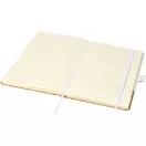 Agenda A5 cu pagini dictando, coperta tare cu elastic, Everestus, EA02, pluta, pu, alb