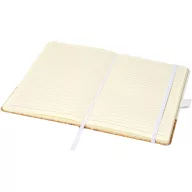   Agenda A5 cu pagini dictando, coperta tare cu elastic, Everestus, EA02, pluta, pu, alb