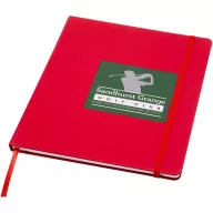   Agenda cu elastic, Everestus, 2610E18730, A4, Dictando, 28.5x21 cm, Hartie, Poliuretan, Rosu