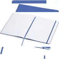   Agenda cu elastic, Everestus, 2610E18731, A4, Dictando, 28.5x21 cm, Hartie, Poliuretan, Albastru Royal