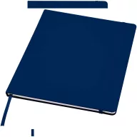   Agenda cu elastic, Everestus, 2610E18732, A4, Dictando, 28.5x21 cm, Hartie, Poliuretan, Albastru Navy