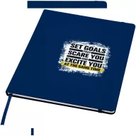   Agenda cu elastic, Everestus, 2610E18732, A4, Dictando, 28.5x21 cm, Hartie, Poliuretan, Albastru Navy