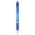 Turbo ballpoint pen with rubber grip, ABS plastic, Blue