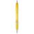 Turbo ballpoint pen with rubber grip, ABS plastic, Yellow