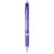 Turbo translucent ballpoint pen with rubber grip, ABS Plastic, Purple