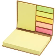   Notite adezive, 2502E15544, Everestus, 10.5 x 8 cm, Hartie, Carton, Bej