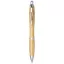 Nash bamboo ballpoint pen, Bamboo, ABS Plastic, Natural,Silver  