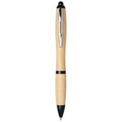   Nash bamboo ballpoint pen, Bamboo, ABS Plastic, Natural, solid black