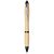 Nash bamboo ballpoint pen, Bamboo, ABS Plastic, Natural, solid black