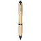 Nash bamboo ballpoint pen, Bamboo, ABS Plastic, Natural, solid black