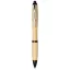 Nash bamboo ballpoint pen, Bamboo, ABS Plastic, Natural, solid black