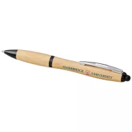   Nash bamboo ballpoint pen, Bamboo, ABS Plastic, Natural, solid black