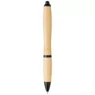   Nash bamboo ballpoint pen, Bamboo, ABS Plastic, Natural, solid black