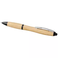   Nash bamboo ballpoint pen, Bamboo, ABS Plastic, Natural, solid black