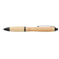   Nash bamboo ballpoint pen, Bamboo, ABS Plastic, Natural, solid black