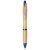 Nash bamboo ballpoint pen, Bamboo, ABS Plastic, Natural,Royal blue