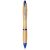 Nash bamboo ballpoint pen, Bamboo, ABS Plastic, Natural,Royal blue