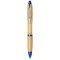 Nash bamboo ballpoint pen, Bamboo, ABS Plastic, Natural,Royal blue