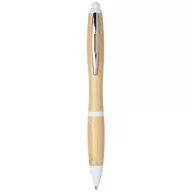   Nash bamboo ballpoint pen, Bamboo, ABS Plastic, Natural,White