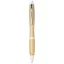 Nash bamboo ballpoint pen, Bamboo, ABS Plastic, Natural,White