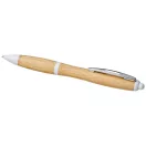 Nash bamboo ballpoint pen, Bamboo, ABS Plastic, Natural,White