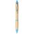 Nash bamboo ballpoint pen, Bamboo, ABS Plastic, Natural,Light blue