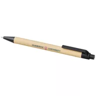   Berk recycled carton and corn plastic ballpoint pen, Recycled carton, corn plastic,  solid black