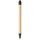Berk recycled carton and corn plastic ballpoint pen, Recycled carton, corn plastic,  solid black