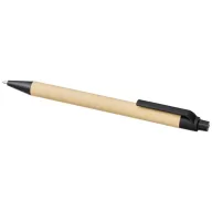   Berk recycled carton and corn plastic ballpoint pen, Recycled carton, corn plastic,  solid black