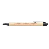   Berk recycled carton and corn plastic ballpoint pen, Recycled carton, corn plastic,  solid black