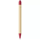 Berk recycled carton and corn plastic ballpoint pen, Recycled carton, corn plastic, Red