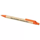 Berk recycled carton and corn plastic ballpoint pen, Recycled carton, corn plastic, Orange