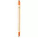 Berk recycled carton and corn plastic ballpoint pen, Recycled carton, corn plastic, Orange