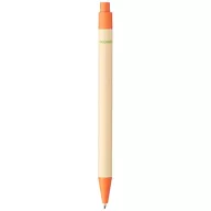   Berk recycled carton and corn plastic ballpoint pen, Recycled carton, corn plastic, Orange