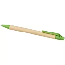 Berk recycled carton and corn plastic ballpoint pen, Recycled carton, corn plastic, Green