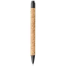 Midar cork and wheat straw ballpoint pen, Cork, wheat straw plastic,  solid black