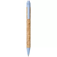   Midar cork and wheat straw ballpoint pen, Cork, wheat straw plastic, Blue