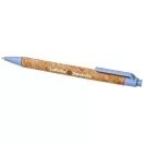 Midar cork and wheat straw ballpoint pen, Cork, wheat straw plastic, Blue
